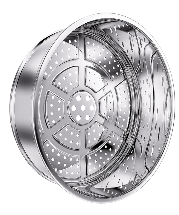 Stainless Steel Casserole with Steamer 30cm - Image 11