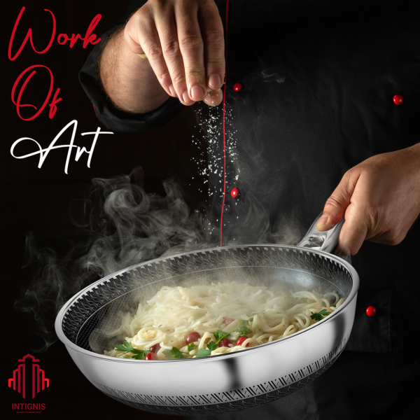 Stainless Steel Frying Pan 30cm – Anti Scratch - Image 6