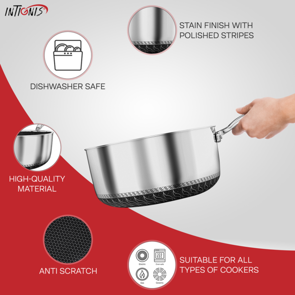 Stainless Steel Saucepan 20cm - Image 9