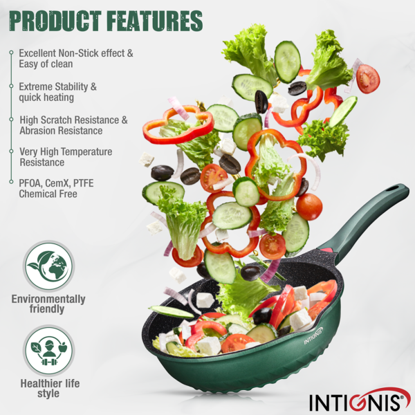 Frying Pan with Lid 30 cm – Anti Scratch induction - Image 7