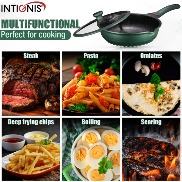 Frying Pan with Lid 30 cm – Anti Scratch induction - Image 4