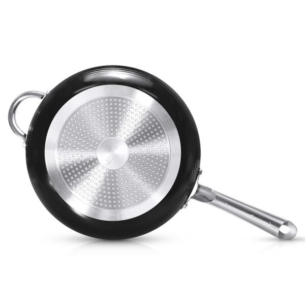Frying Pan with lid Set Deep – 28 & 24 cm – Ceramic Non Stick Chemical Free Coating - Image 4