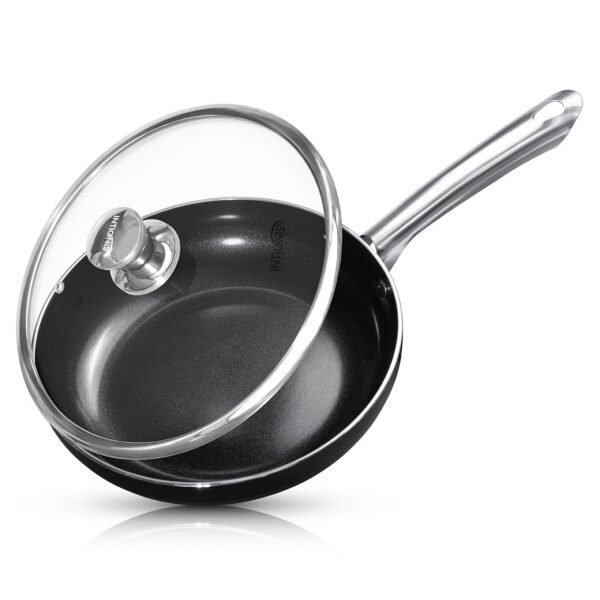 Frying Pan with lid – 24cm – Ceramic Non Stick Chemical Free Coating